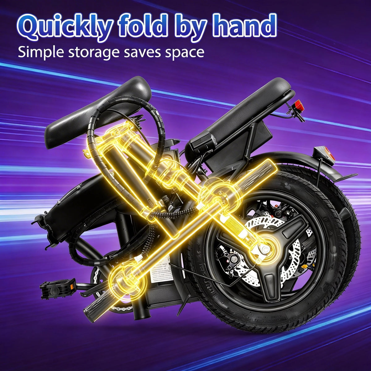HEZZO T5 Folding Electric Bike 48V 350W