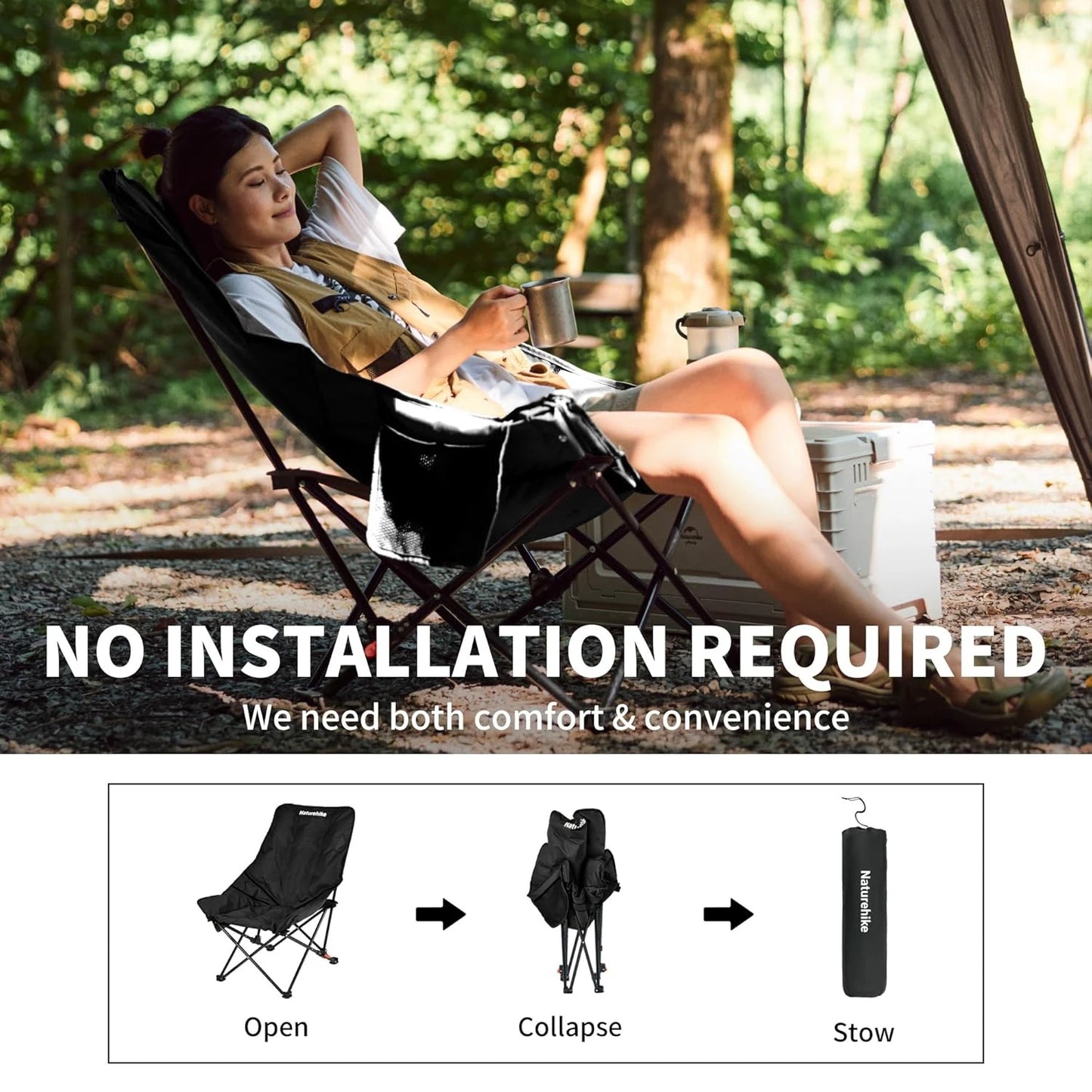 Naturehike Sea Star Recliner Folding Moon Chair