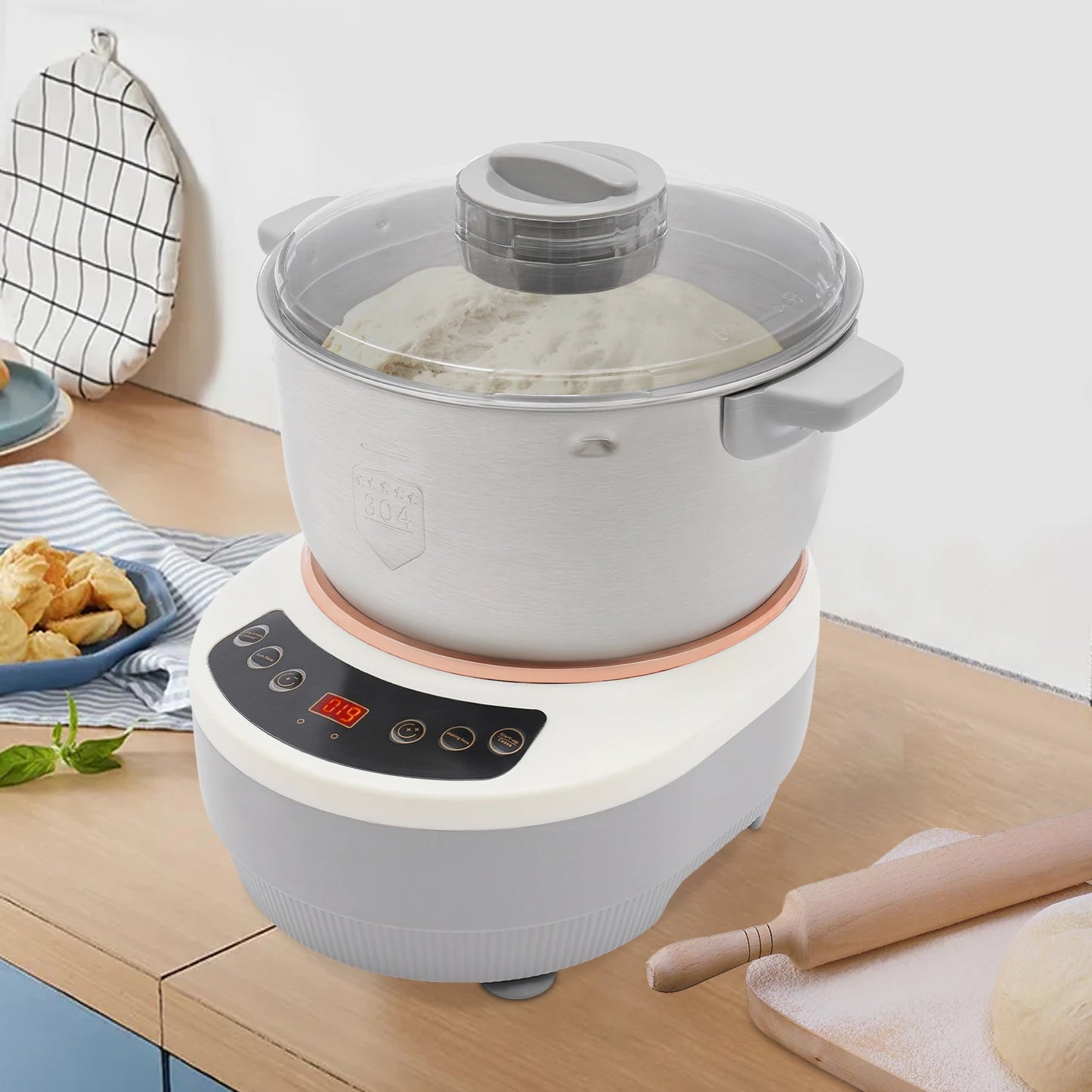5L Stainless Steel Electric Dough Maker