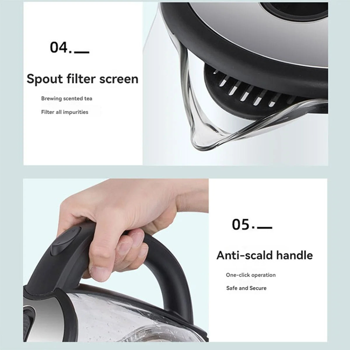 Electric Glass Water Kettle With Auto Shutoff