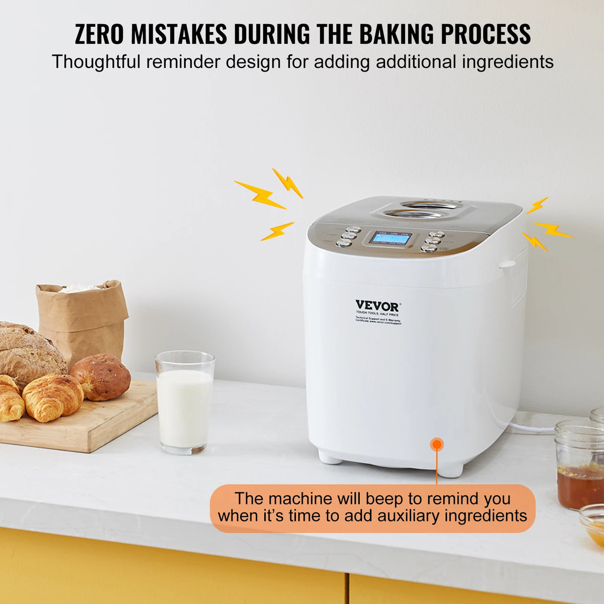 SucceBuy Fifteen In One Bread Maker With Gluten Free Setting