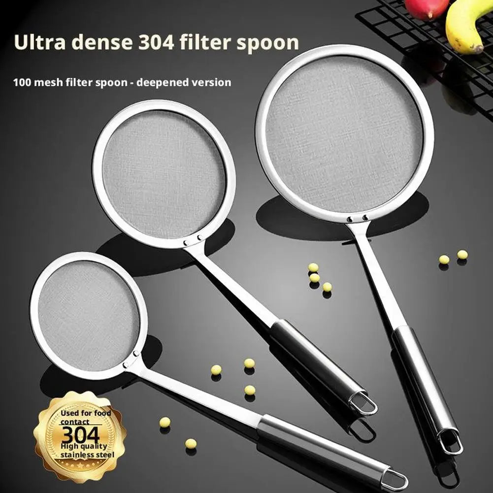 Kitpipi Fat Skimmer Spoon Fine Mesh Kitchen Strainer