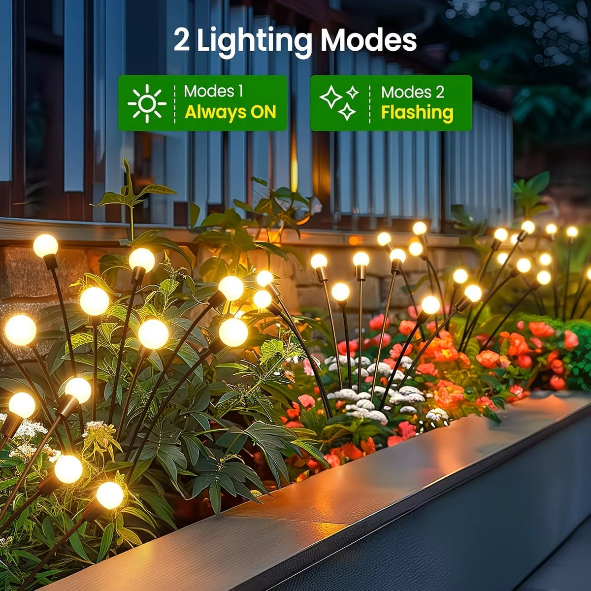 Waterproof Solar Firefly Garden Lights Outdoor Decor