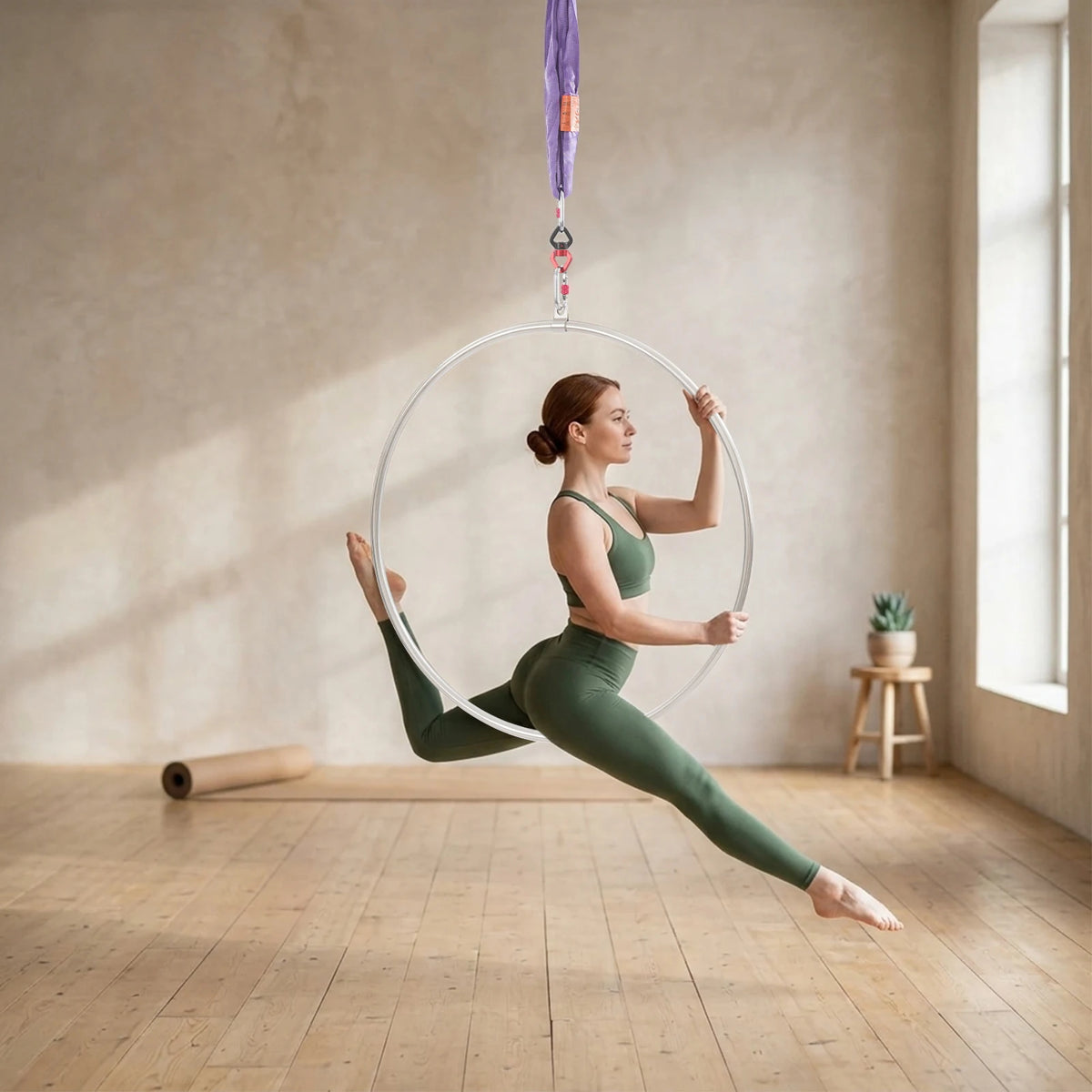 Aerial Hoop Kit Stainless Steel Lyra Ring