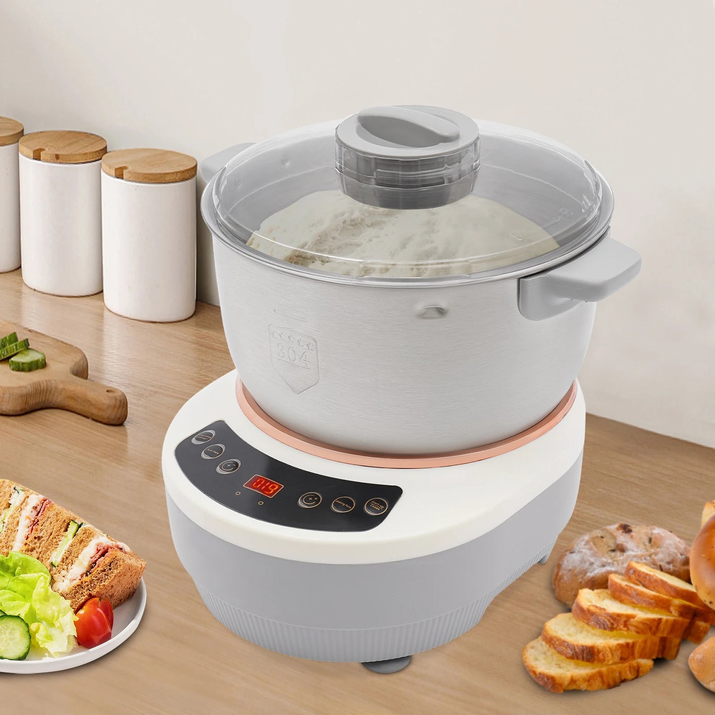 5L Stainless Steel Electric Dough Maker
