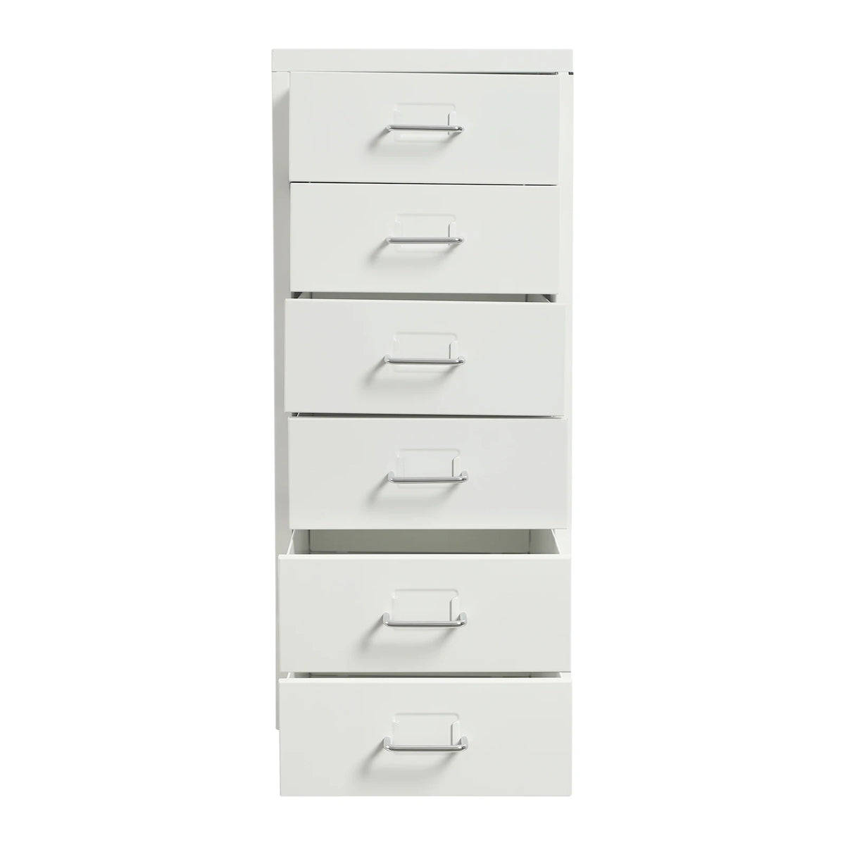 Six Drawer Lockable File Cabinet With Wheels