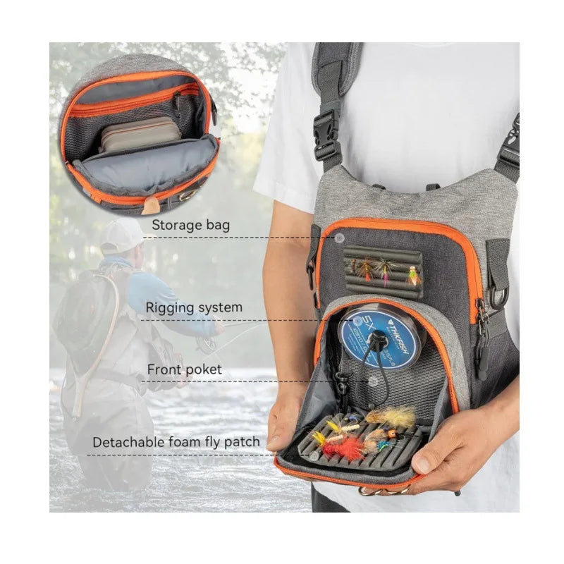 Lightweight Fly Fishing Chest Tackle Pack