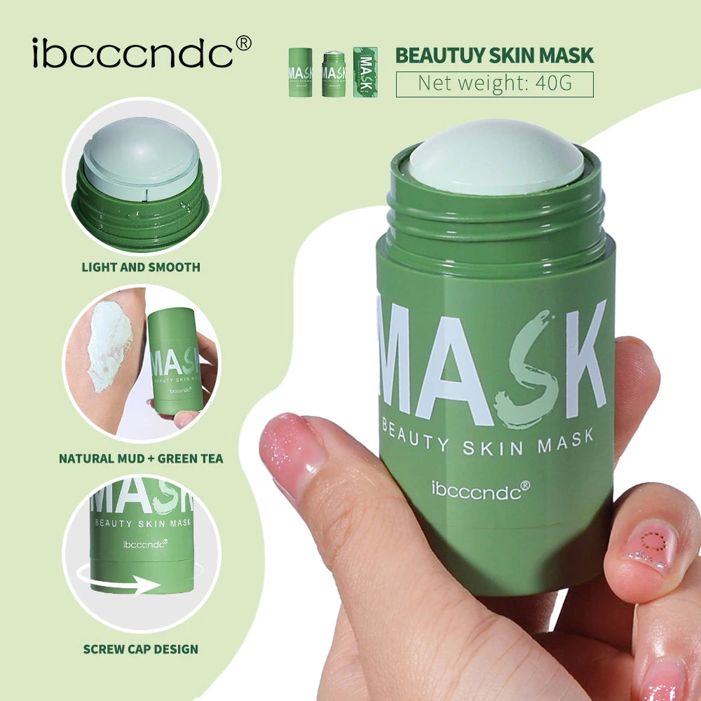 Ibcccndc Green Tea Cleansing Mask Stick Oil Control