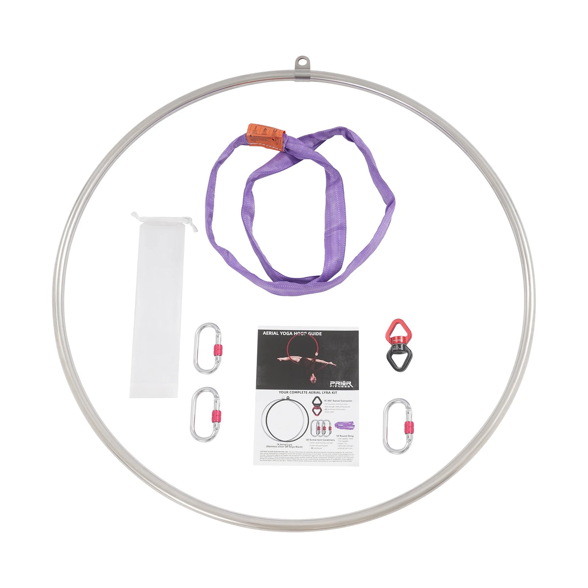 Aerial Hoop Kit Stainless Steel Lyra Ring