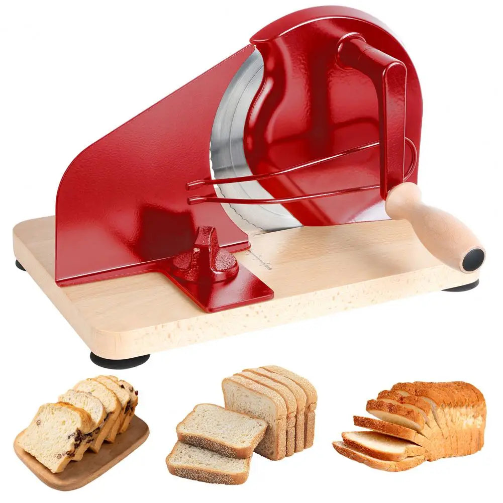 Manual Bread Slicer With Steel Fence And Scale Line