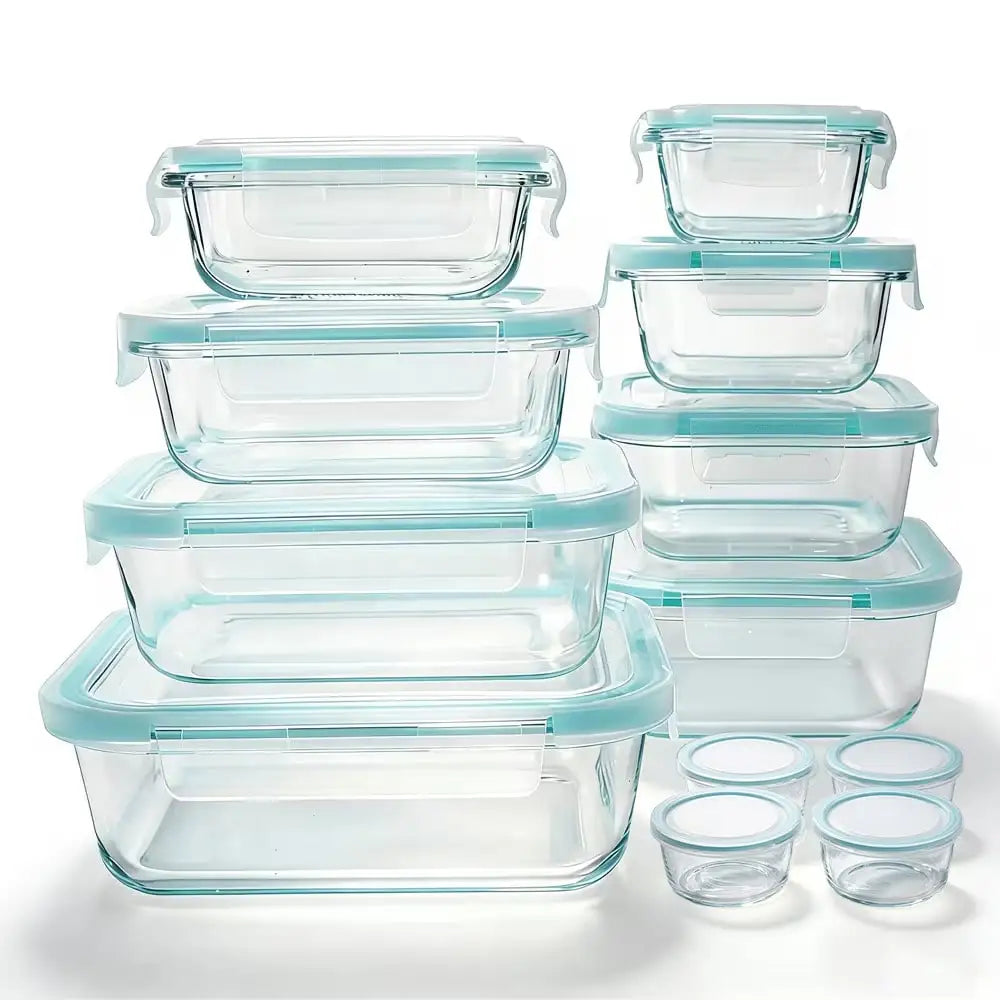Airtight Borosilicate Glass Food Storage Container Set