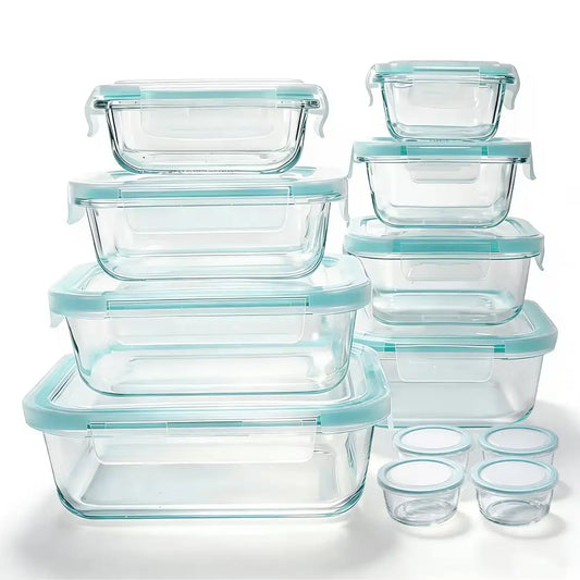 Airtight Borosilicate Glass Food Storage Container Set
