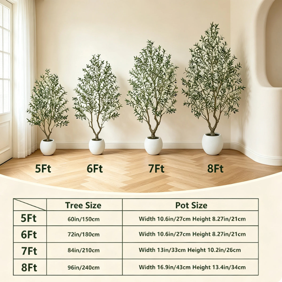 Olitree Artificial Olive Tree With Decorative Planter