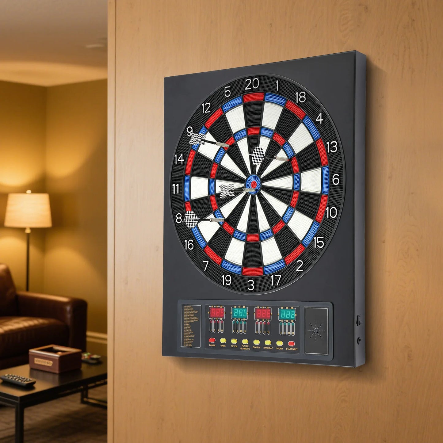 Electronic Dart Board Game Set With Automatic Scoring