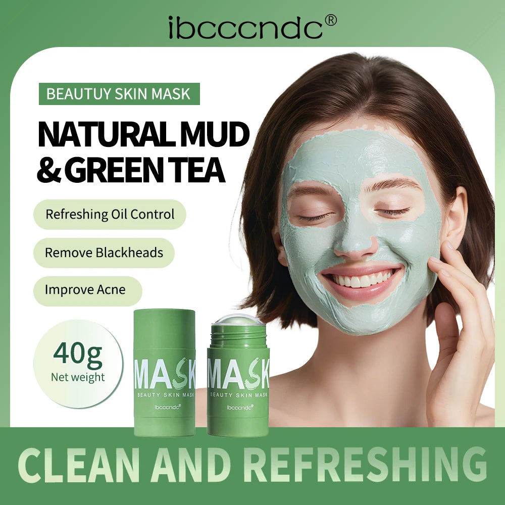 Ibcccndc Green Tea Cleansing Mask Stick Oil Control