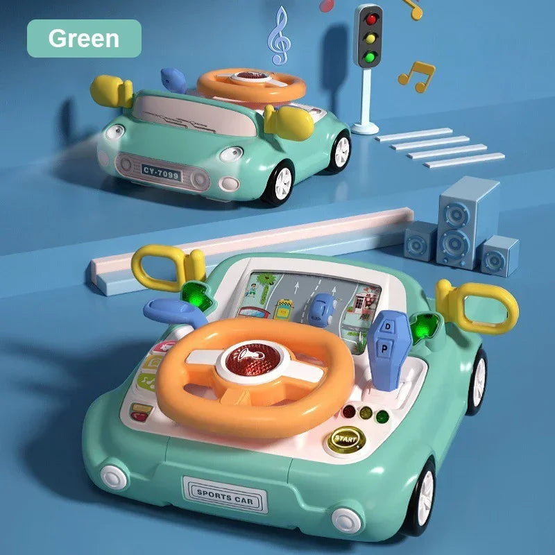 Kmoist Kids Electric Steering Wheel Toy