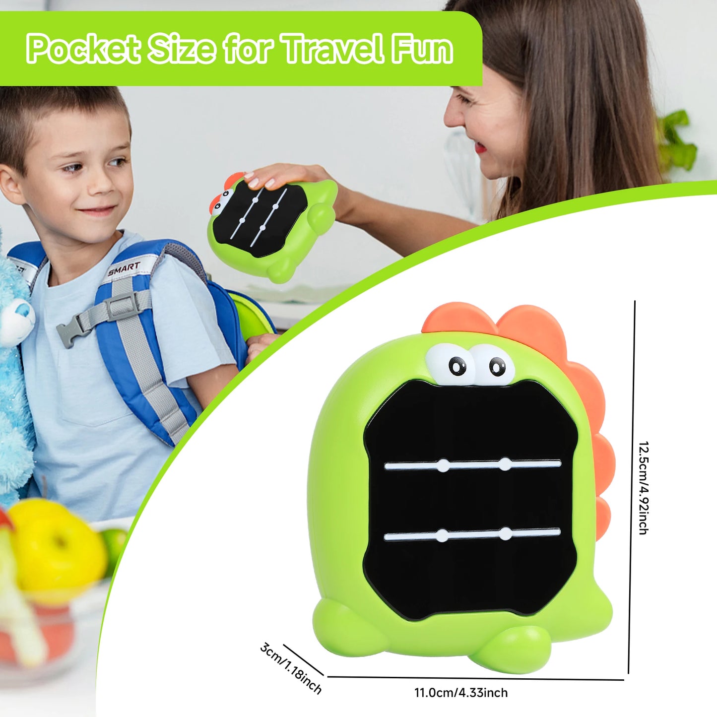 ZSUCC Electronic Tic Tac Toe Game 3in1 Portable Puzzle