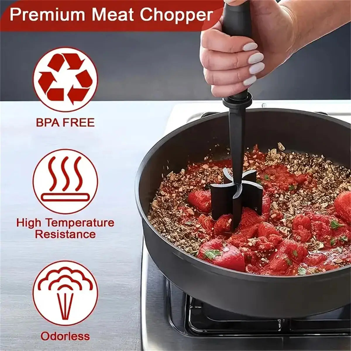 Heat Resistant Meat Chopper Shredder Tool