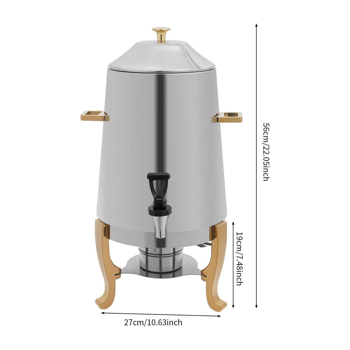 Bymaocar Stainless Steel Hot Water Dispenser Coffee Urn
