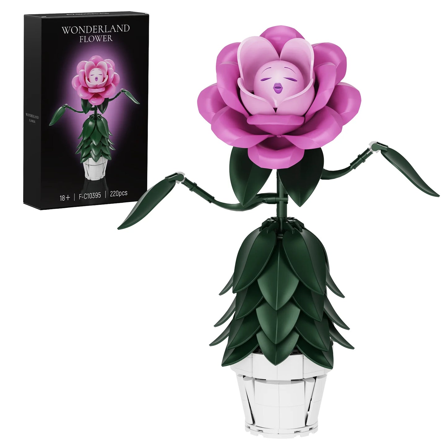 Wonderland Flower Building Blocks Set For Home Decor
