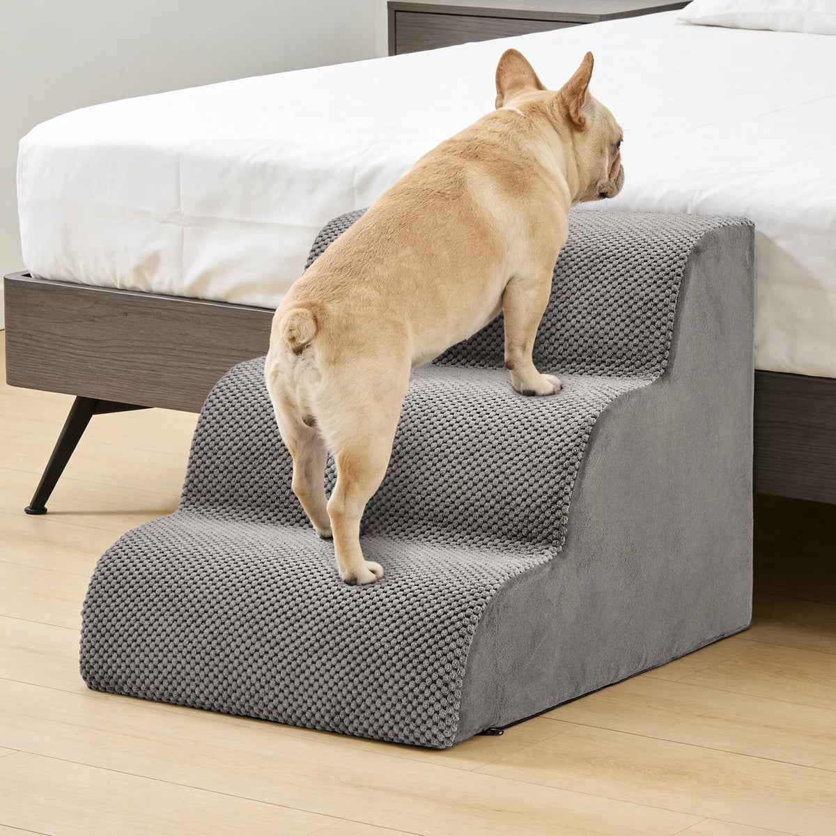 Curved High Density Foam Dog Steps Ramp For Small Dogs