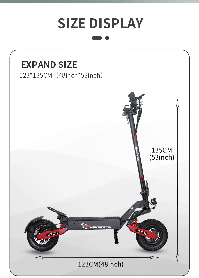 Arwibon 1200W Foldable Electric Scooter