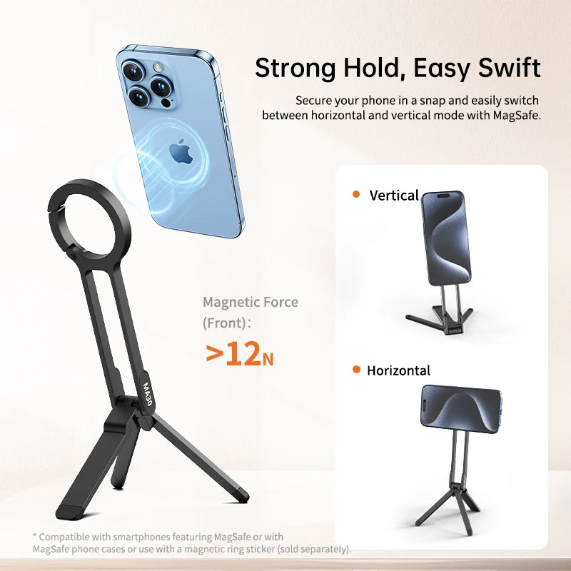 Ulanzi MA30 Carabiner Phone Tripod With Dual Magnet Mount