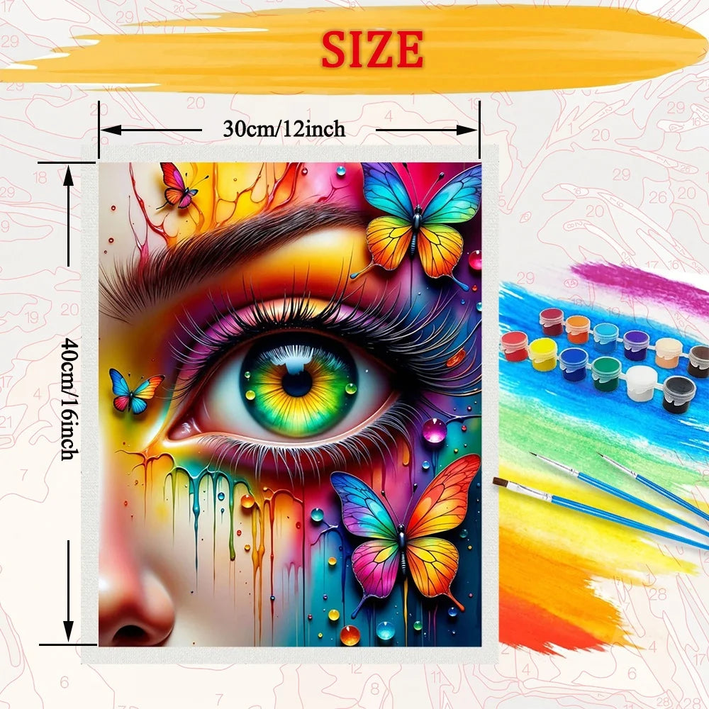 Paint By Numbers Kit For Adults Canvas Art Gift Set