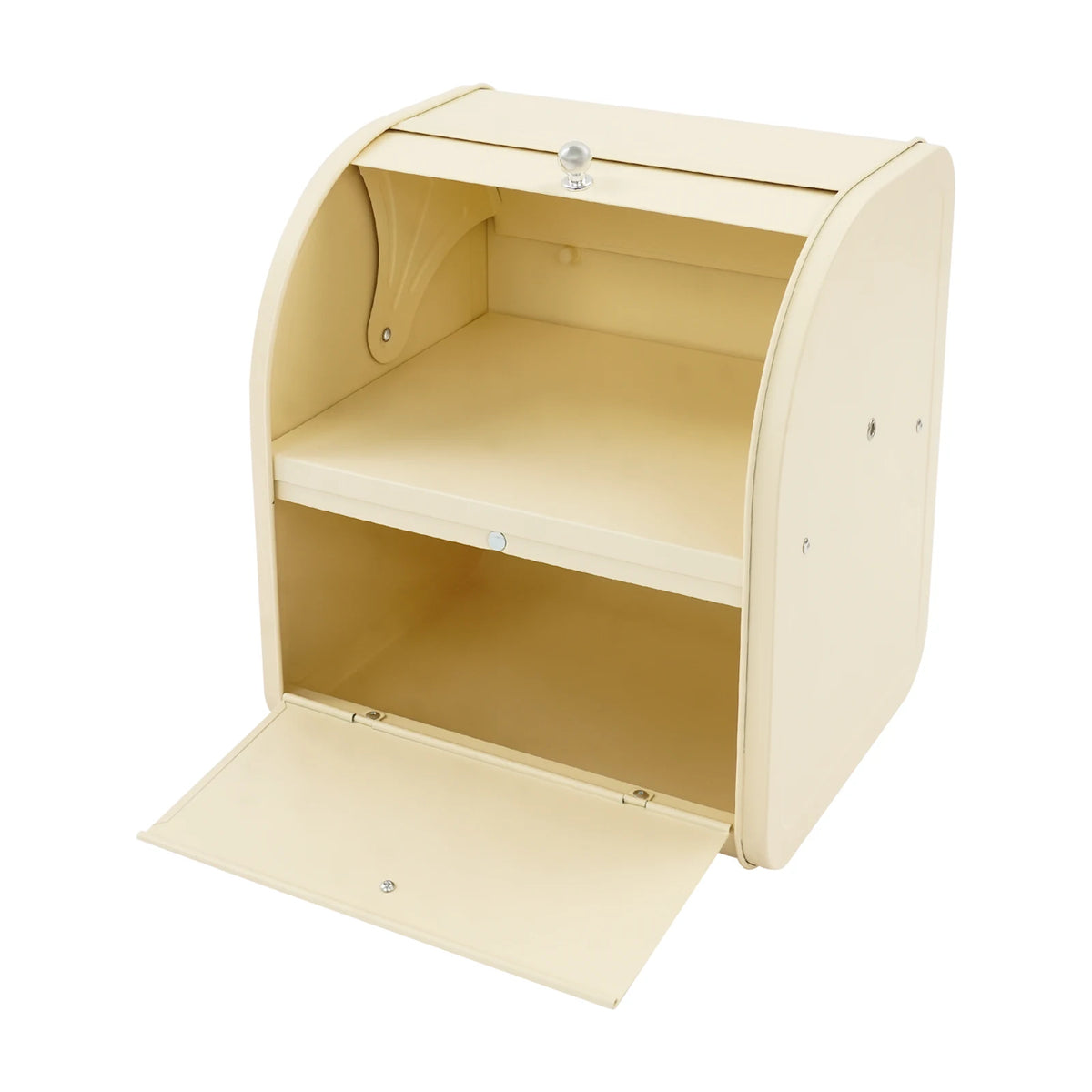 Two Tier Carbon Steel Roll Top Bread Storage Box