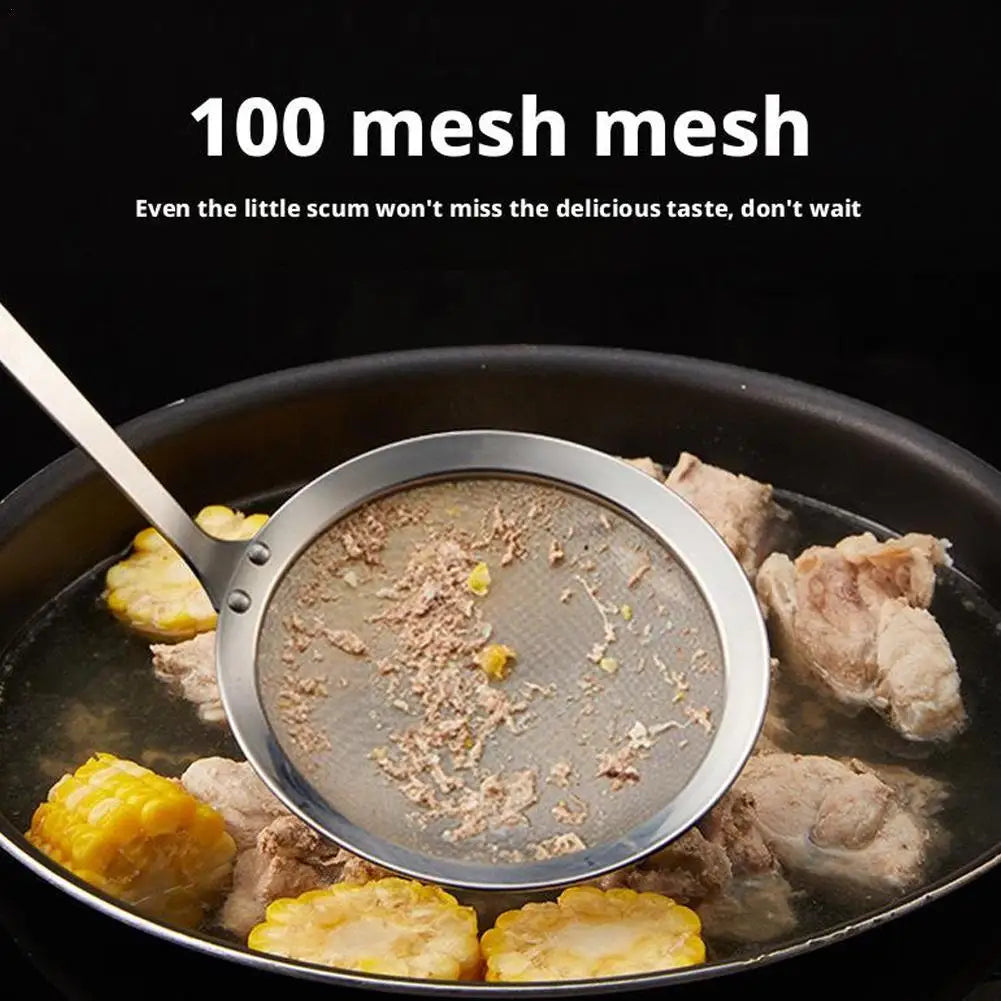 Kitpipi Fat Skimmer Spoon Fine Mesh Kitchen Strainer