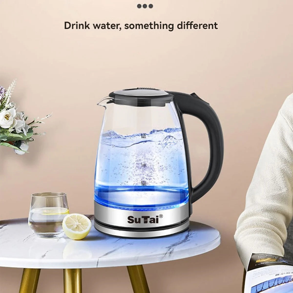 Electric Glass Water Kettle With Auto Shutoff