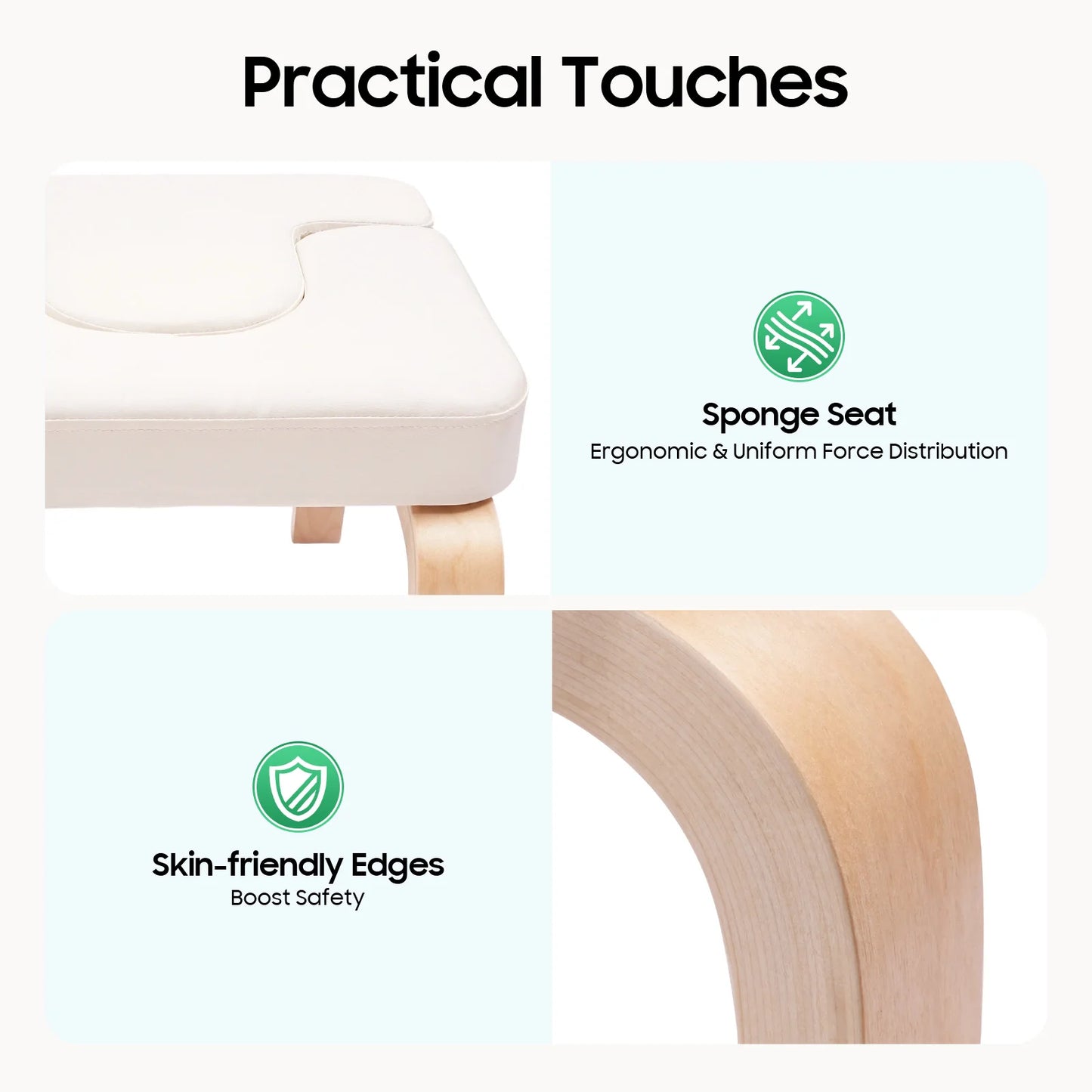 Wood Yoga Headstand Bench Inversion Chair for Fatigue Relief