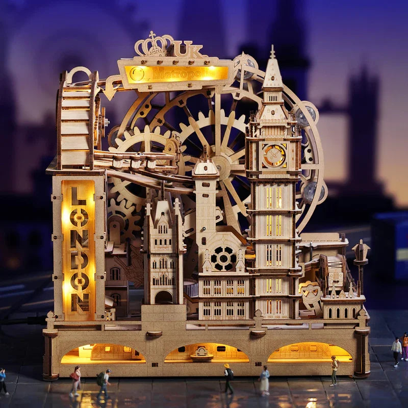 Robotime London City 3D Marble Run Puzzle With Lights