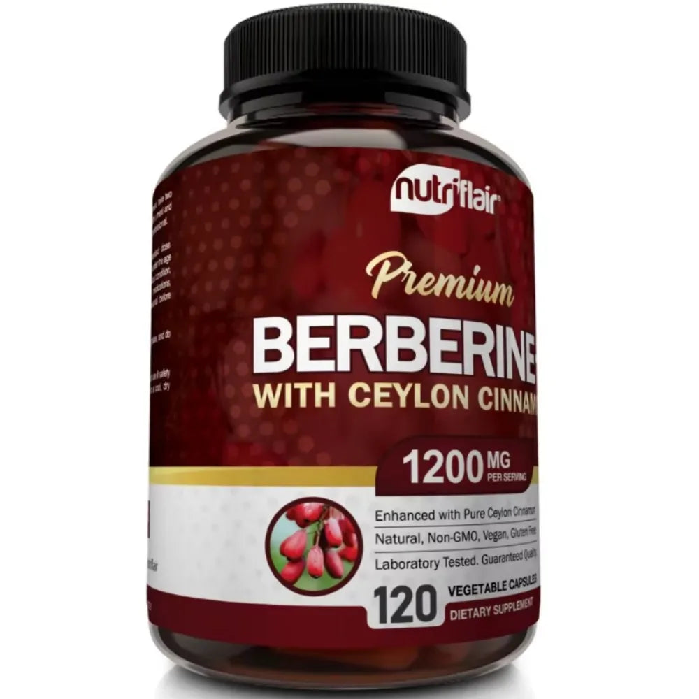 SOOMIIG Berberine HCl Ceylon Cinnamon Blood Sugar Support