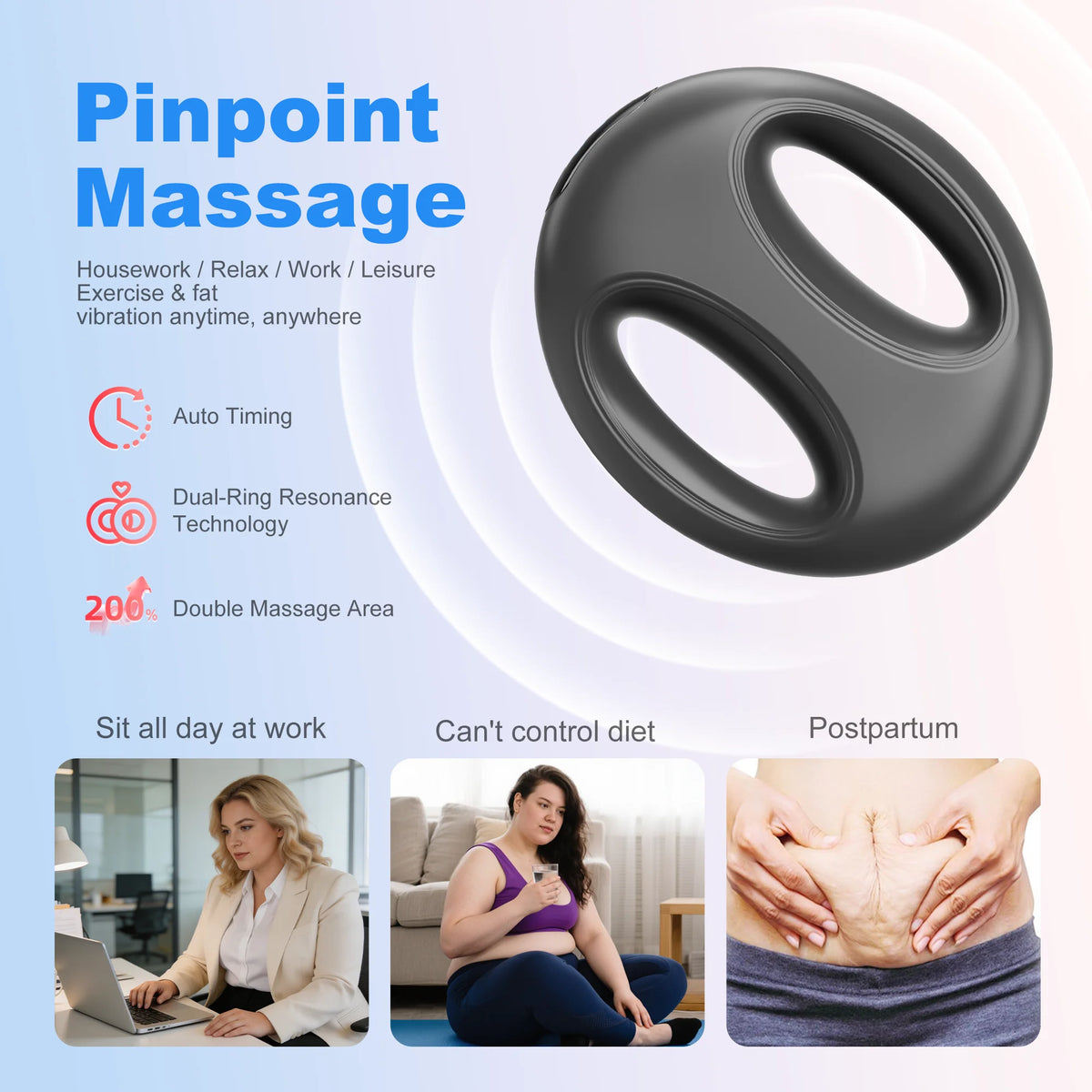 Leercon Fascia Ring Massager For Deep Tissue Relief