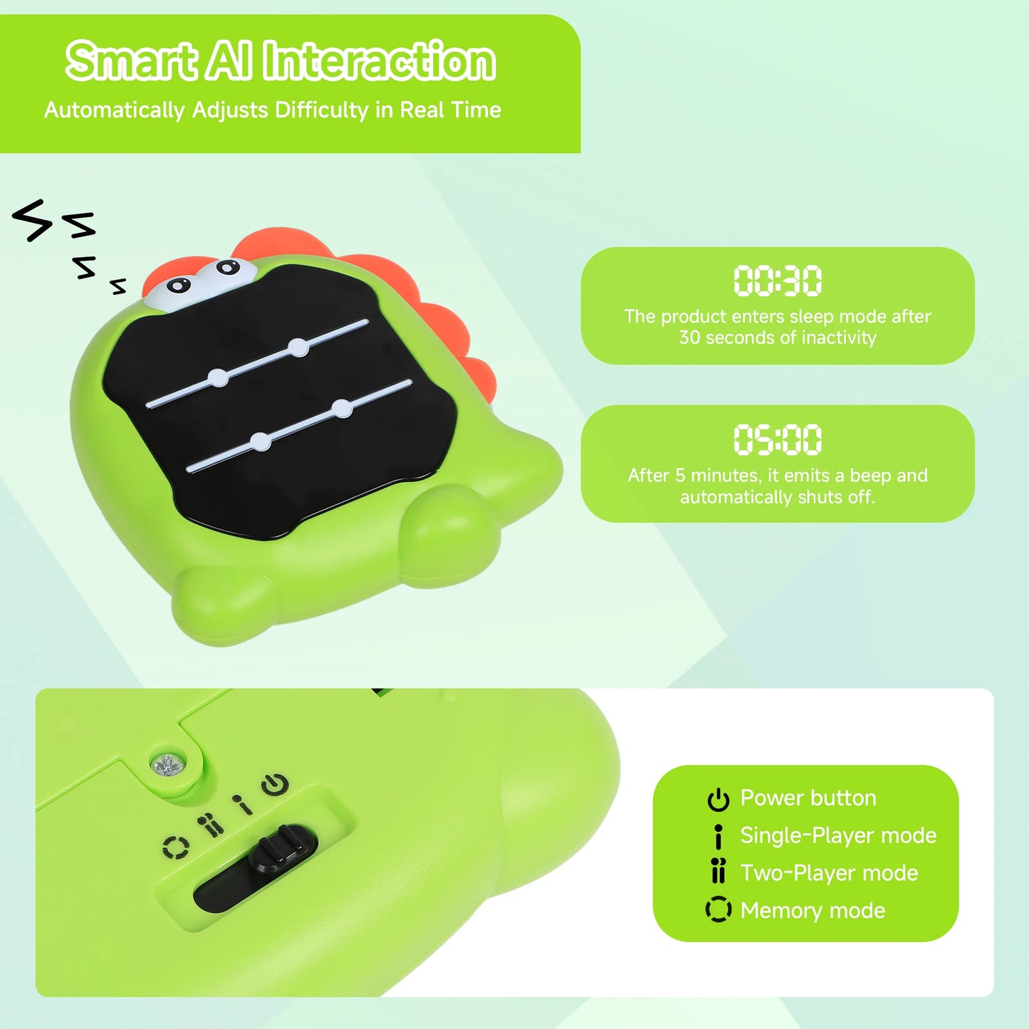 ZSUCC Electronic Tic Tac Toe Game 3in1 Portable Puzzle