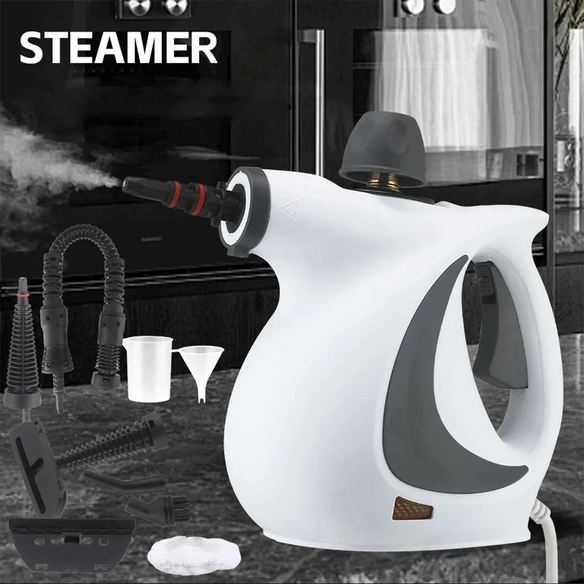 Portable Handheld Steam Cleaner 9 Piece Set