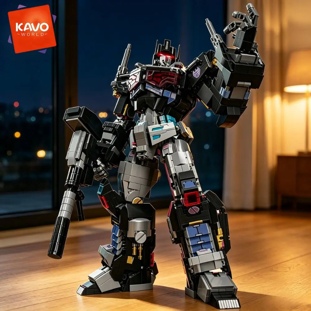 KAVOWORLD Posable Mecha Robot Building Blocks Toy