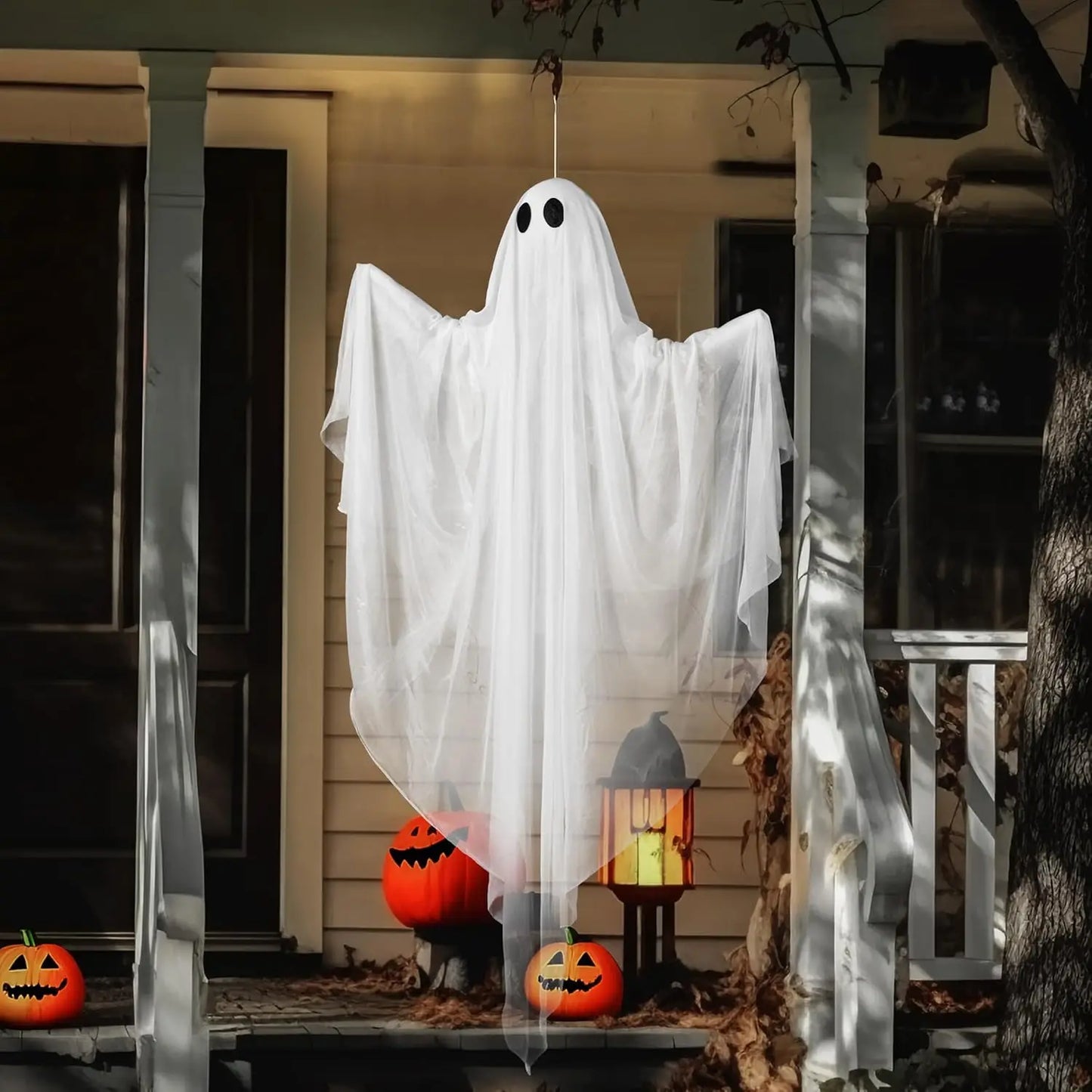 Joyfy Halloween Hanging Ghost Light With Blue LED