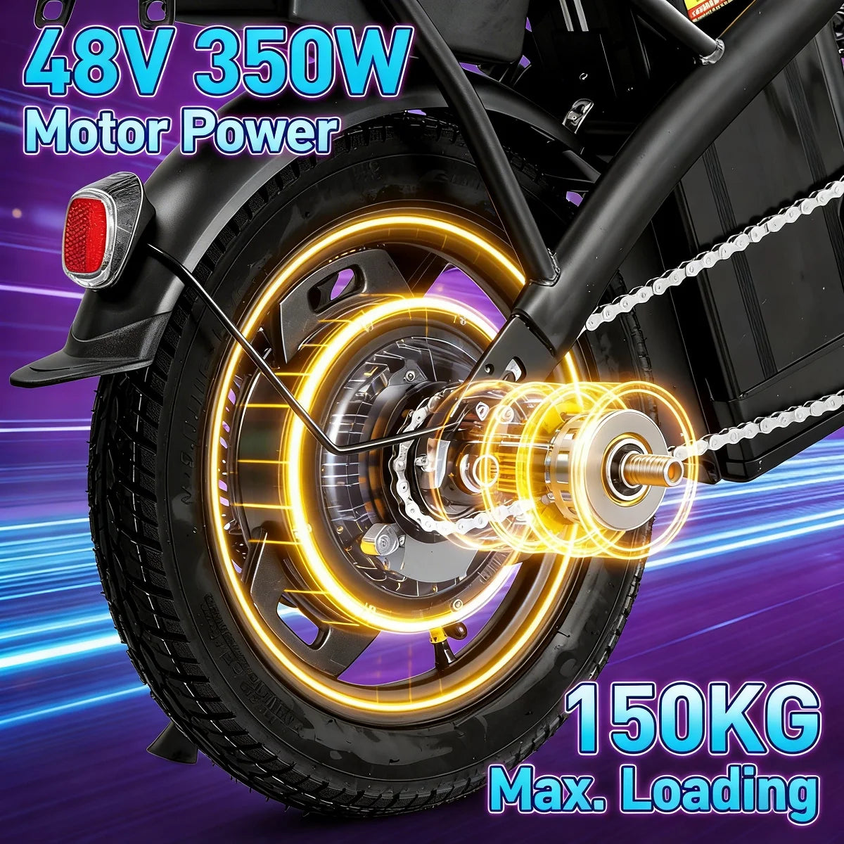 HEZZO T5 Folding Electric Bike 48V 350W