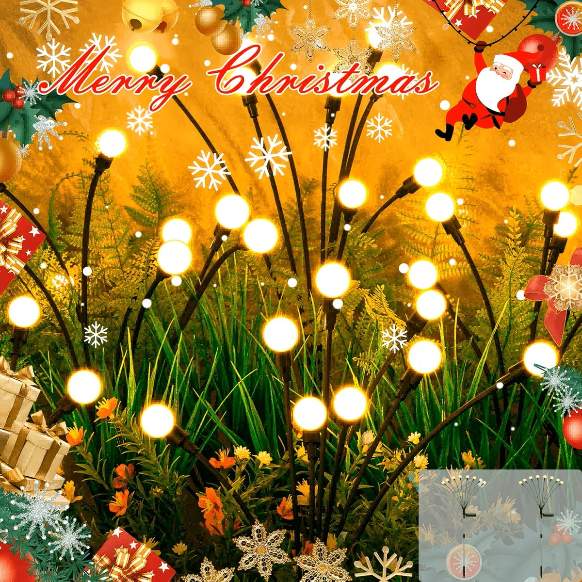 Waterproof Solar Firefly Garden Lights Outdoor Decor