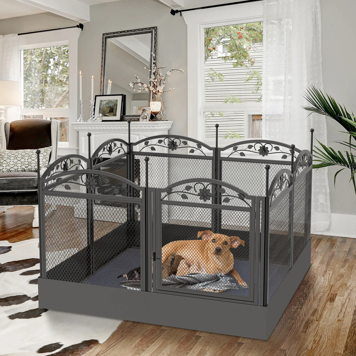 Borwart Heavy Duty Dog Playpen 8 Panel Exercise Enclosure
