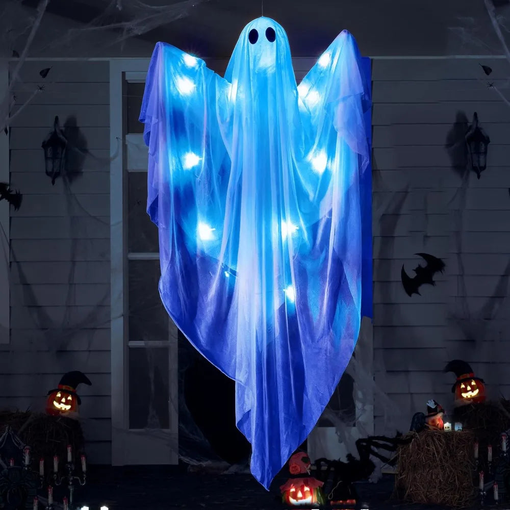 Joyfy Halloween Hanging Ghost Light With Blue LED