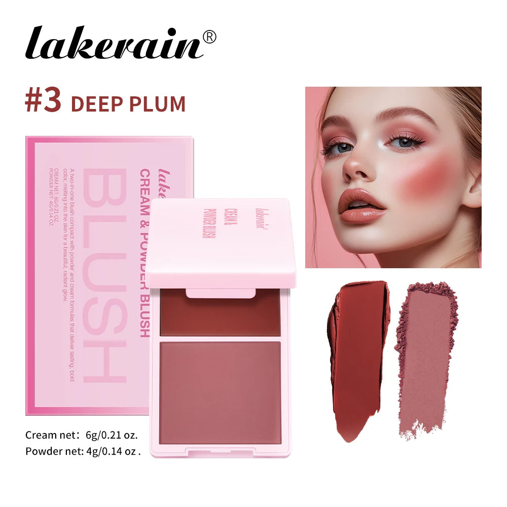 Ibcccndc Lakerain Cream Blush 2In1 Long Lasting Pink