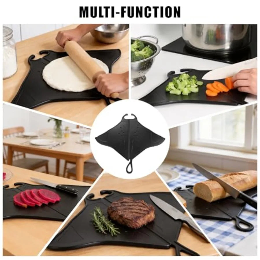 Bamboo Cutting Board With Handle For Kitchen